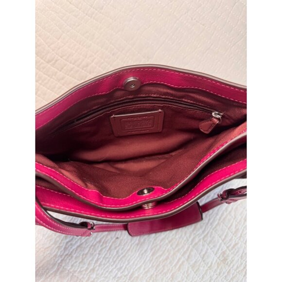 Coach Penelope Bright Violet Shoulder Handbag Purse CO952 - Picture 6 of 14